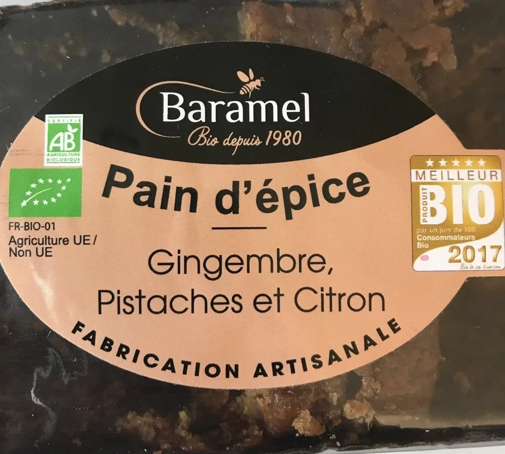 Pain d'épices Gingembre, Pistaches et Citron