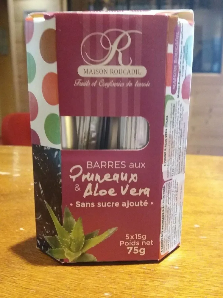 Barres aux pruneaux & aloe vera