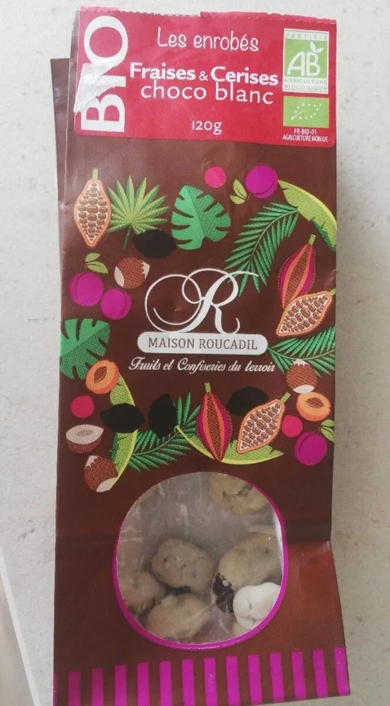 Fraises et cerises choco blanc