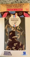 Chocolat noir fourré crème d’amandes