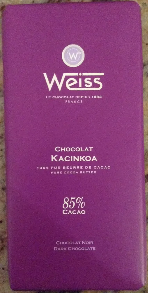 Chocolat noir Kacinkoa 85%