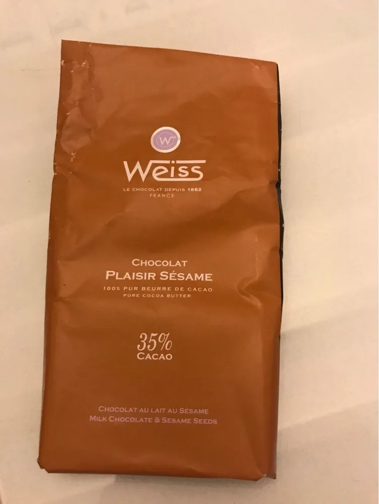 Chocolat Plaisir Sésame