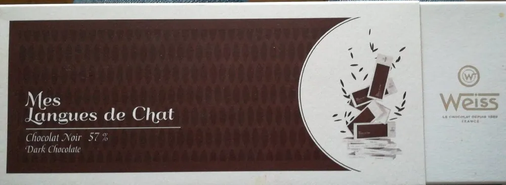 Mes langues de chat – Chocolat noir 57 %