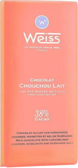 Une tablette de chocolat au lait chouchou
