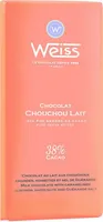 Une tablette de chocolat au lait chouchou