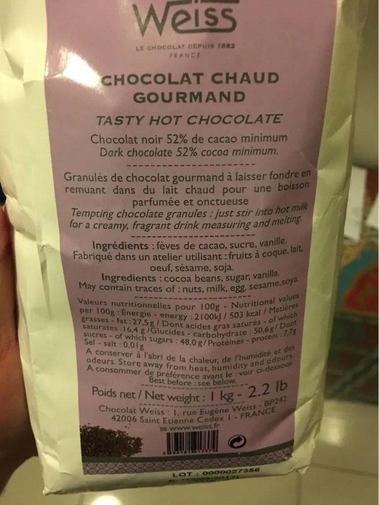 Chocolat Chaud Gourmand