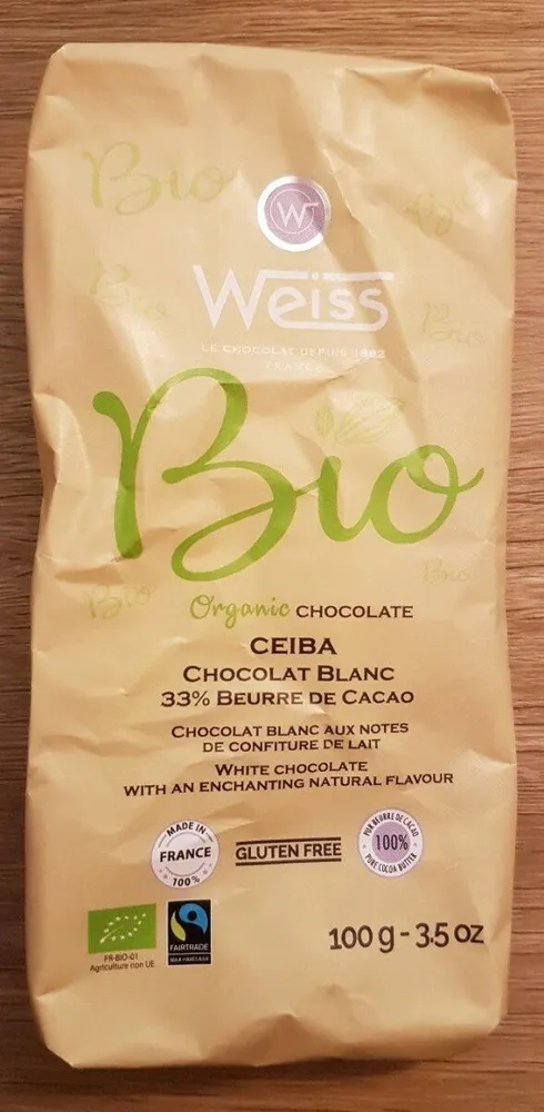 Chocolat Blanc CEIBA 33%