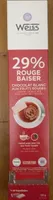 29% rouge baiser - chocolat blanc aux fruits rouges