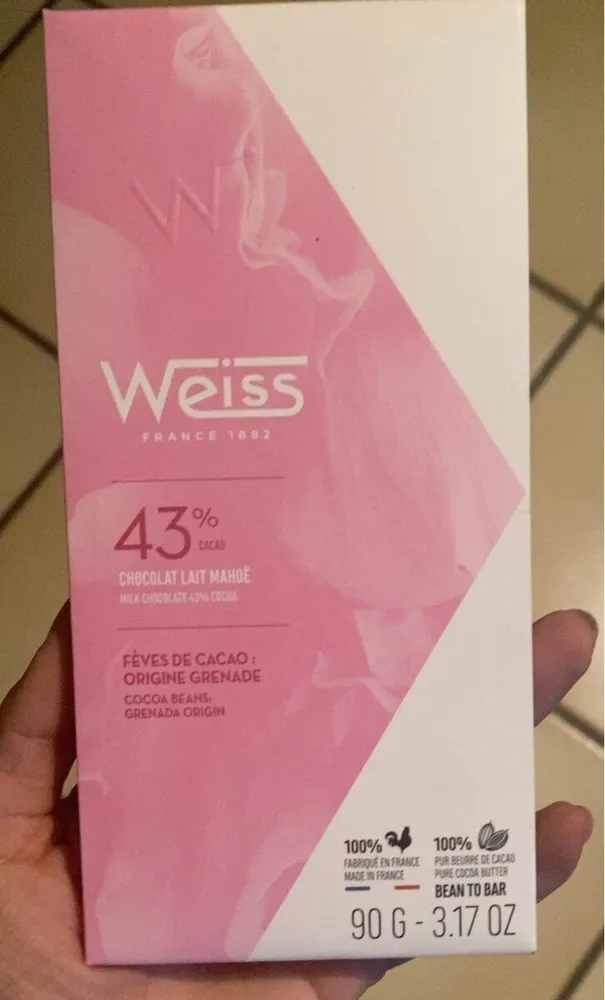 Tablette chocolat 43% cacao