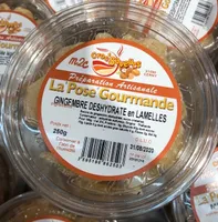 Gingembres deshydratés en lamelles