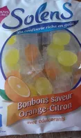 Bonbons saveur orange citron
