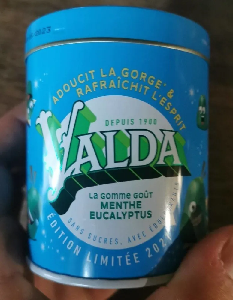 Gomme goût menthe eucalyptus