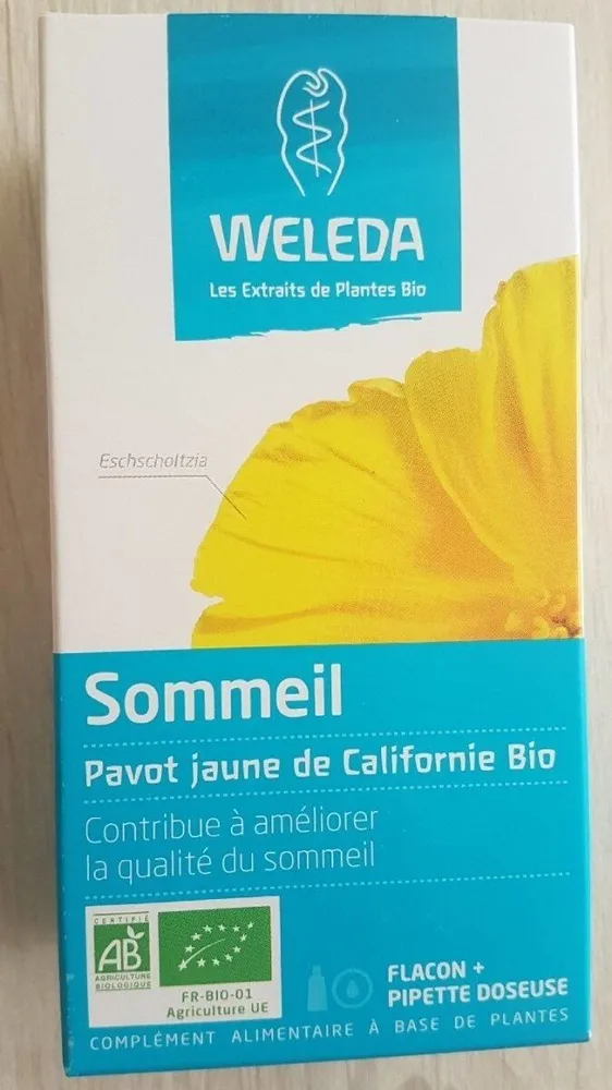 Sommeil pavot jaune de Califormie Bio