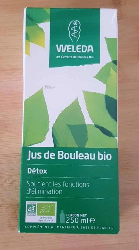 Jus de bouleau bio