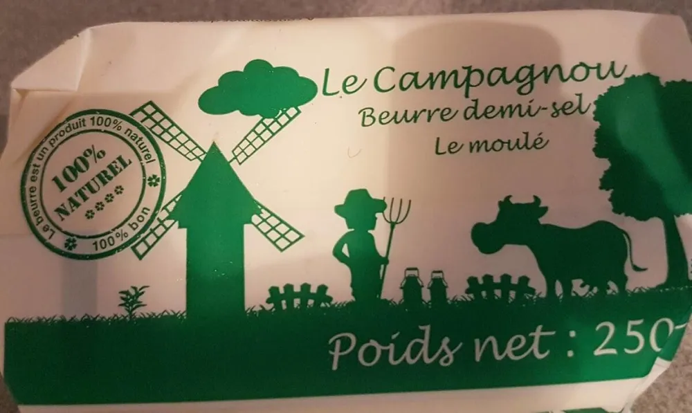 Beurre demi sel le moulé