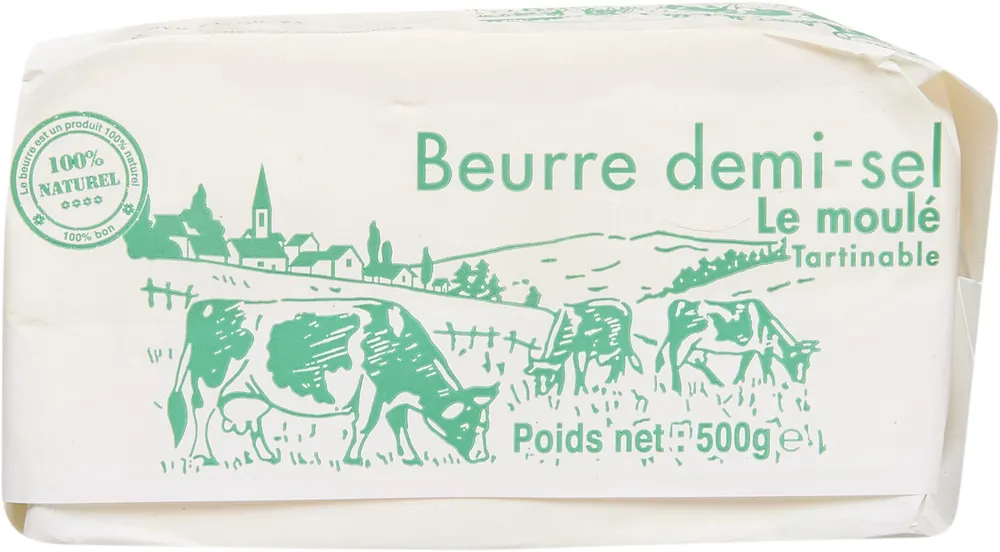 Beurre demi-sel le moulé