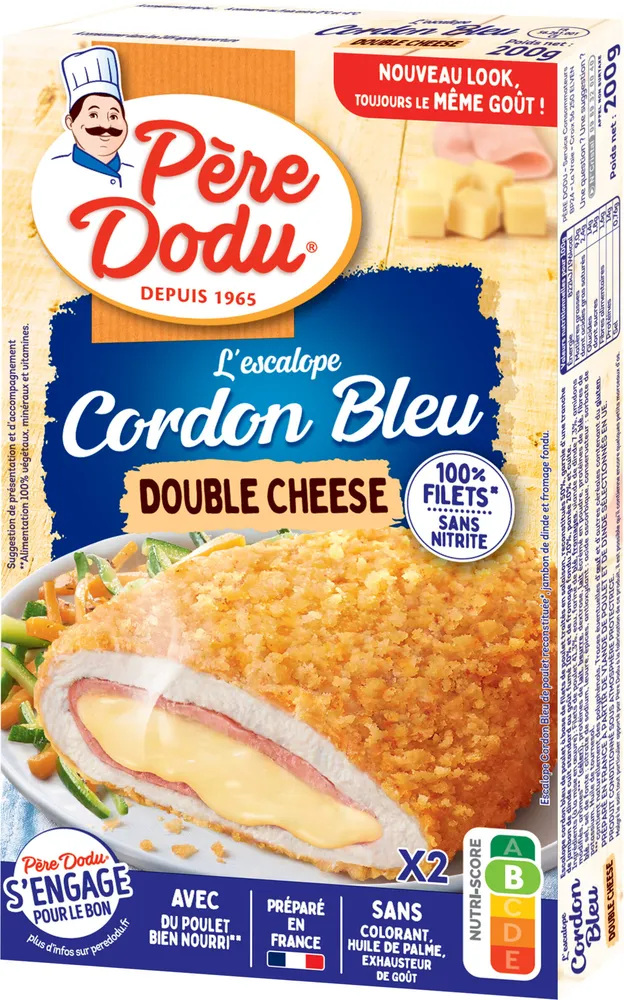 Escalope cordon bleu double cheese