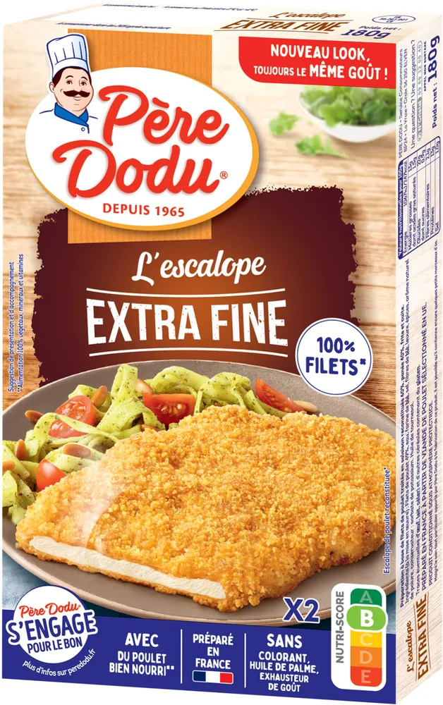 Escalope extra fine de poulet panée