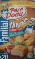 Nuggets aux filets de poulet -25% de sel