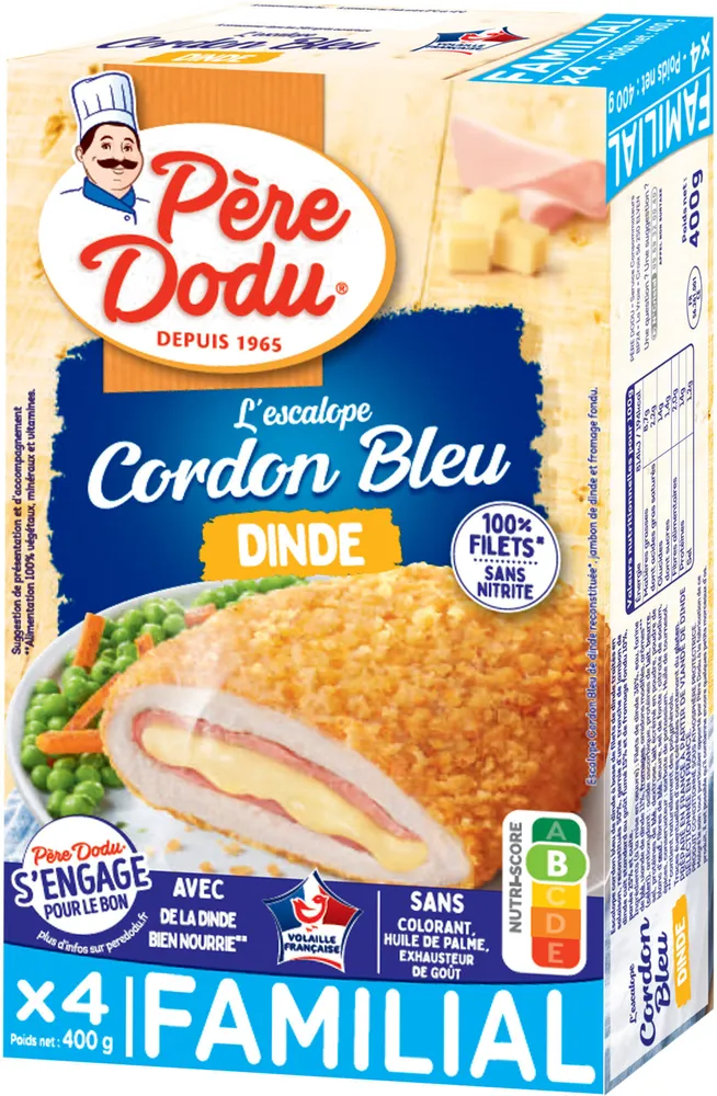 Escalope cordon bleu de dinde