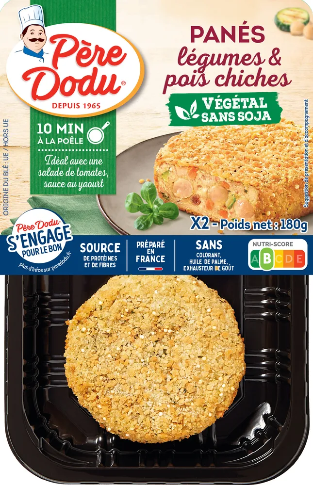 Pané légumes et pois chiches