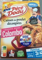 Cuisse de poulet decoupee cuisinees sauce colombo