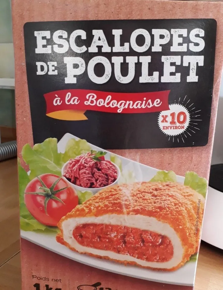 Escalopes de poulet à la bolognaise x10