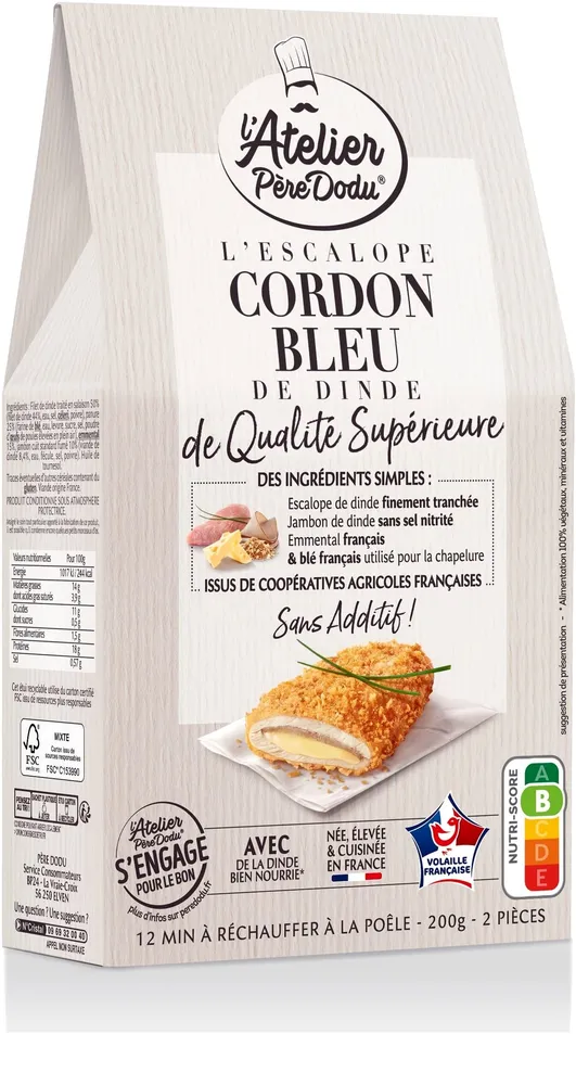 Escalope Cordon Bleu de qualité supérieure