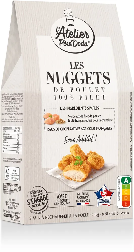 Nuggets de poulet 100% filet