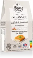 Escalope a la milanaise de qualite superieure