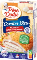 Cordon bleu mozzarella et jambon de dinde aux herbes