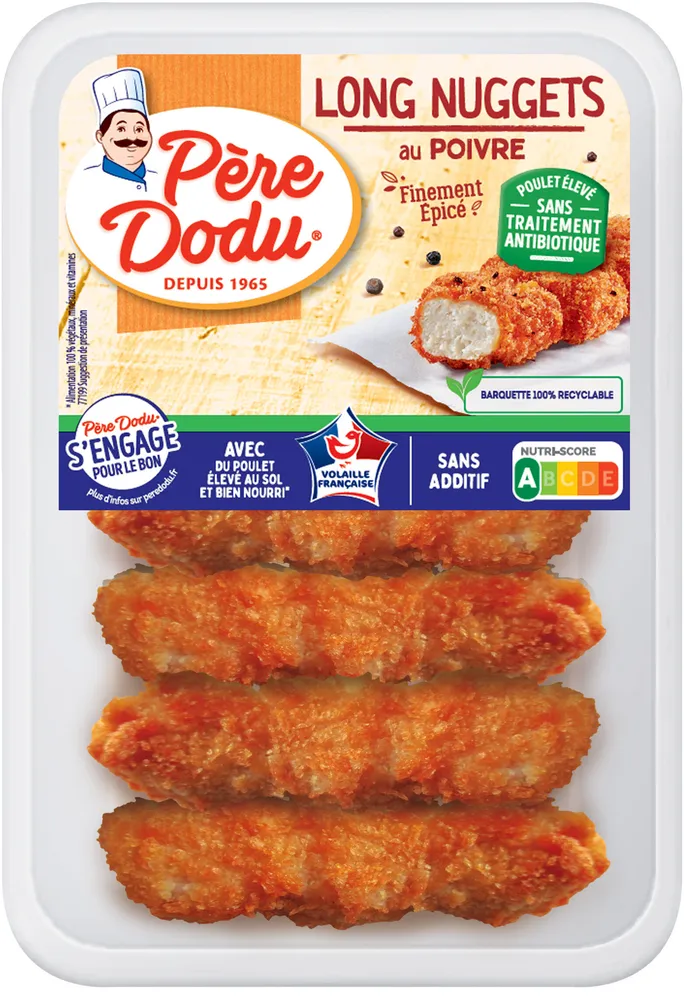 Long nuggets au poivre