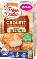 Crousti nuggets de poulet chapelure riz souffle