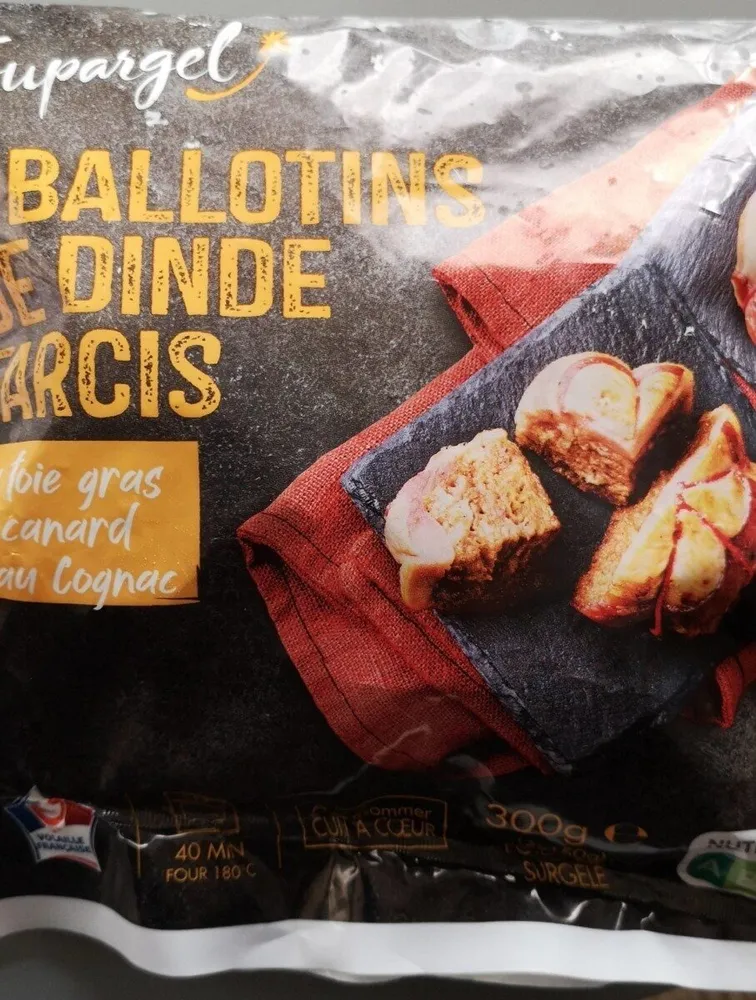 2 ballotins de dinde farcis au foie gras de canard et au cognac