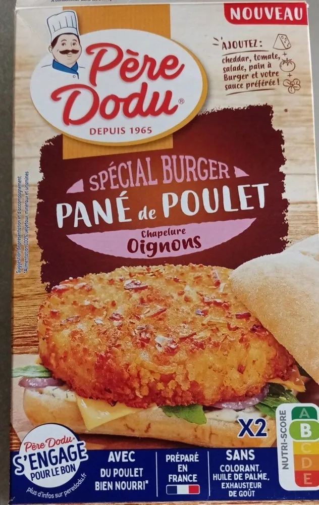 Pané de poulet spécial burger