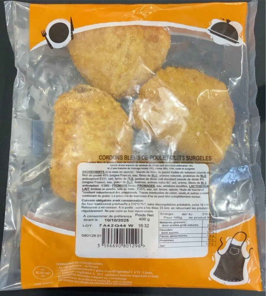 Cordons bleus de poulet