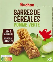 Barres de céréales pomme verte