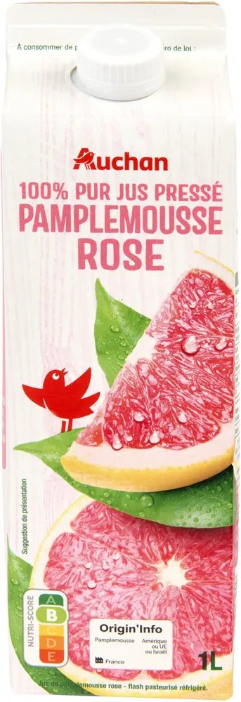 100% pur jus pressé - pamplemousse rose