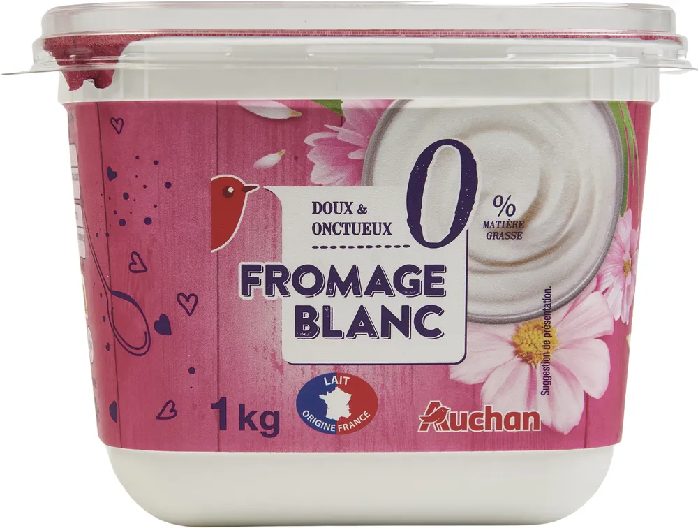 FROMAGE BLANC 0% MATIERE GRASSEDOUX et ONCTUEUX
