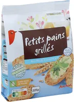Petits pains grillés au blé complet sans sucres ajoutés****Contient des sucres naturellement présents.