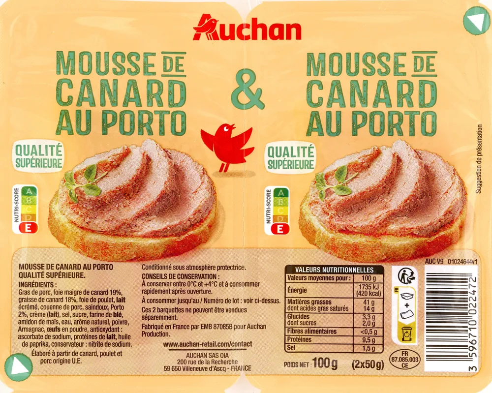 Mousse de canard au Porto