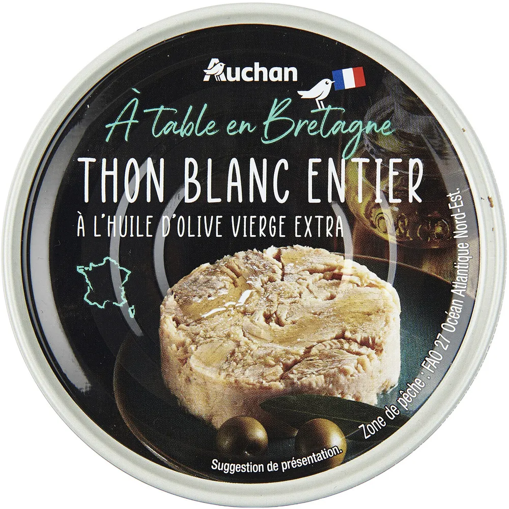 Thon blanc entier à l'huile d'olive vierge extra