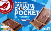 Petit beurre tablette chocolat lait pocket