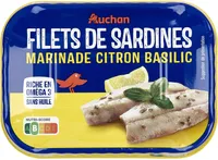 Filets de sardines marinade citron et basilic