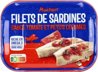 Filets de sardines sauce tomate et petits légumes