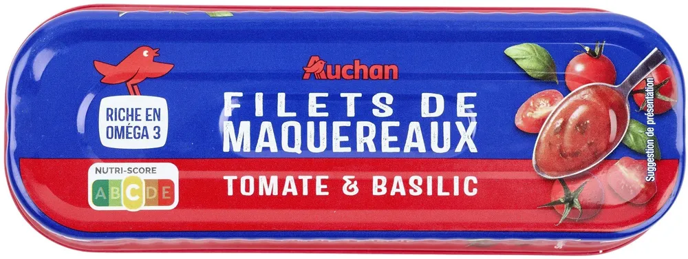 Filets de maquereaux tomate et basilic