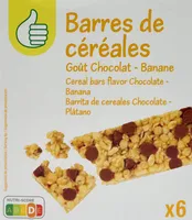 Barres céréalières Goût Chocolat - banane