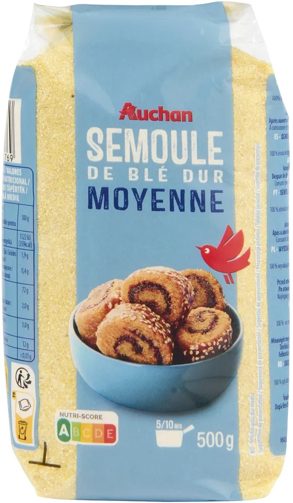 Semoule de ble dur moyenne