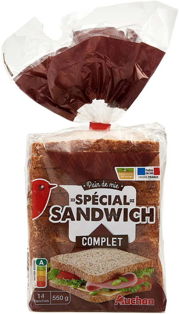 Pain de mie spécial sandwich Grandes Tranches completExtra moelleux
