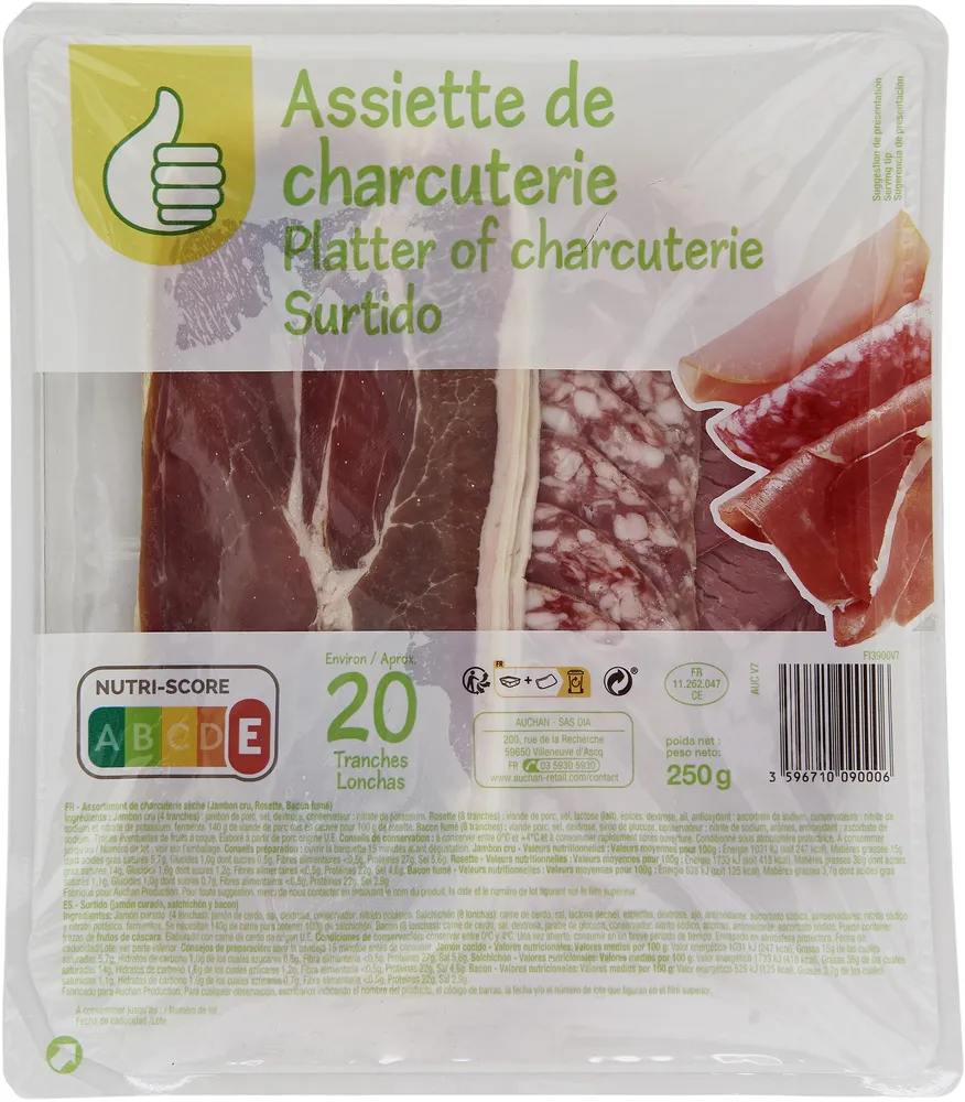 Assiette de charcuterie